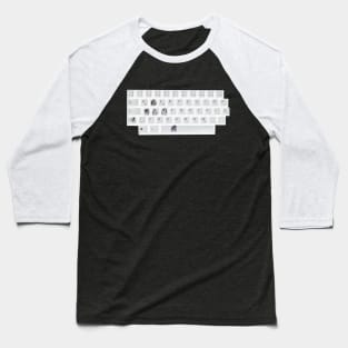 CSI of a Gamer's Keyboard Baseball T-Shirt